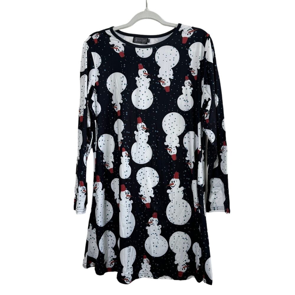 NWOT Women's Snowman Winter Holiday Nightgown Pajamas XL